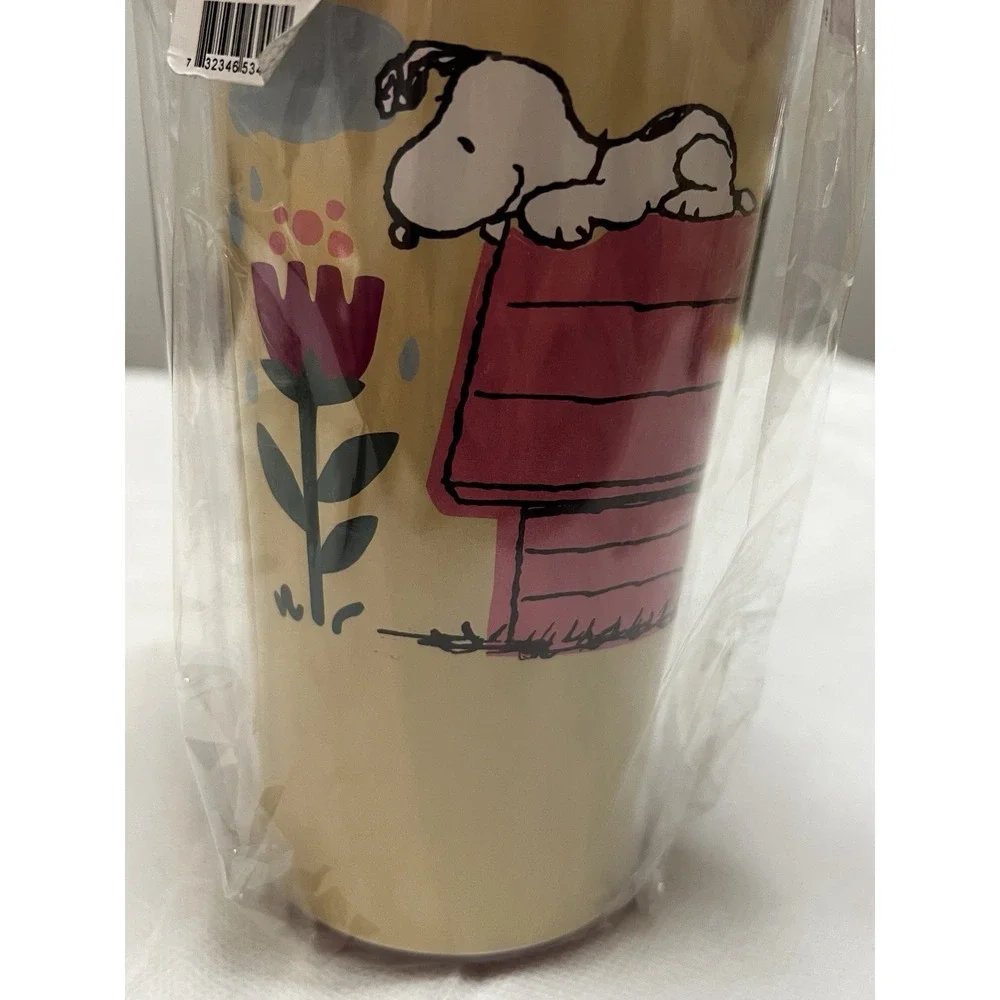 Peanuts Snoopy Iced Coffee Tumbler Set of 2 Just Beachy Doghouse Charlie Brown